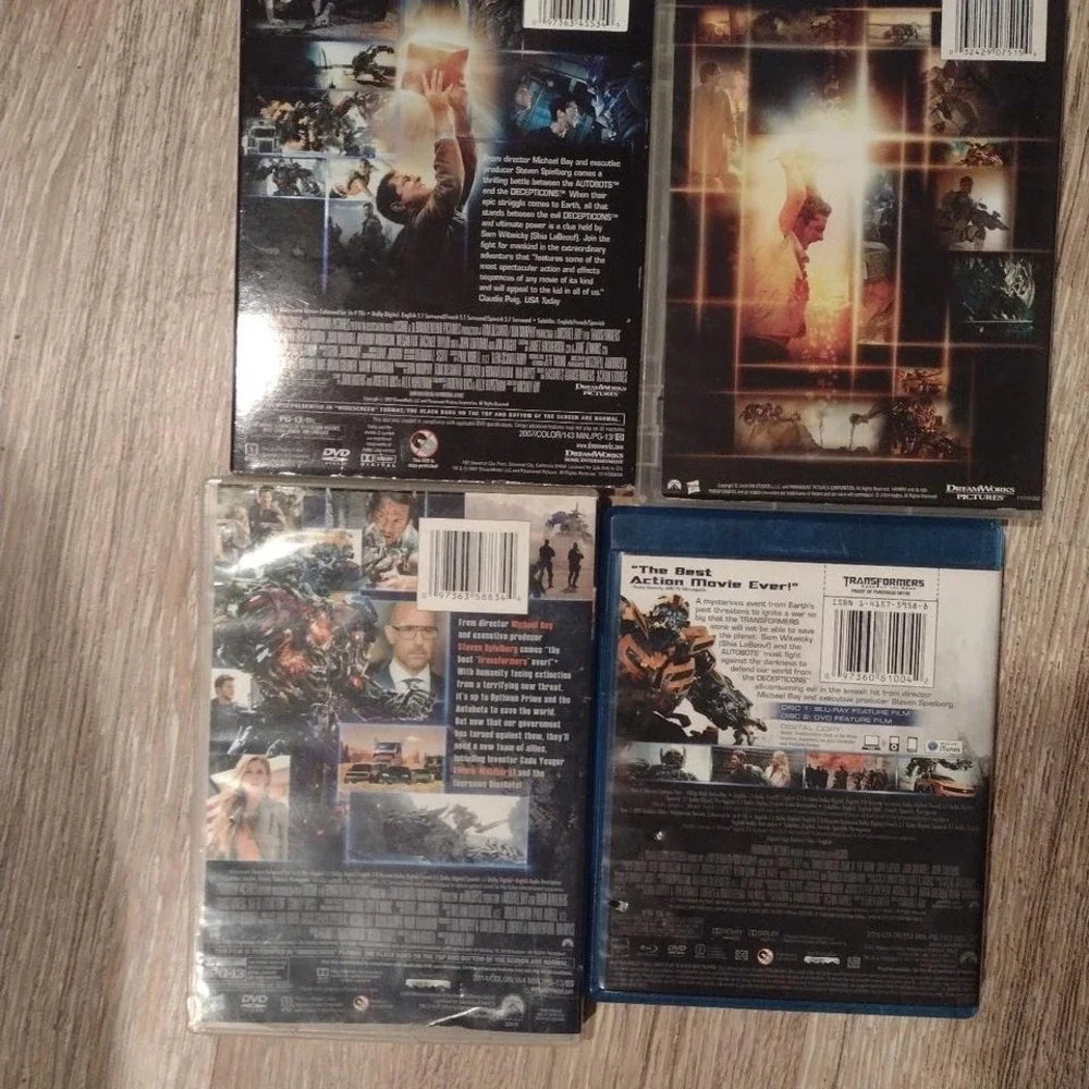 Lot of 4 Transformers Movie DVDS